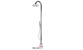 Bossini Tetis colonna doccia da esterno con soffione 30cm e doccetta L00387